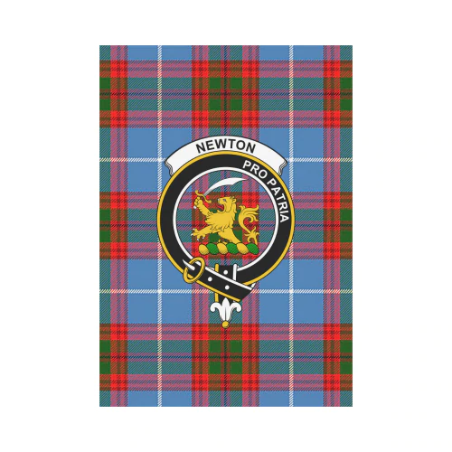 Newton Tartan Crest Garden Flag