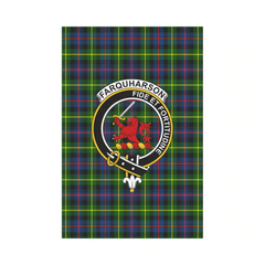 Farquharson Modern Tartan Crest Garden Flag