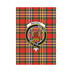 MacGill Modern Tartan Crest Garden Flag