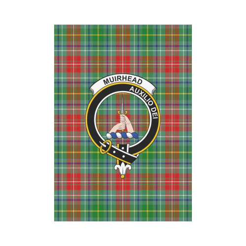 Muirhead Tartan Crest Garden Flag