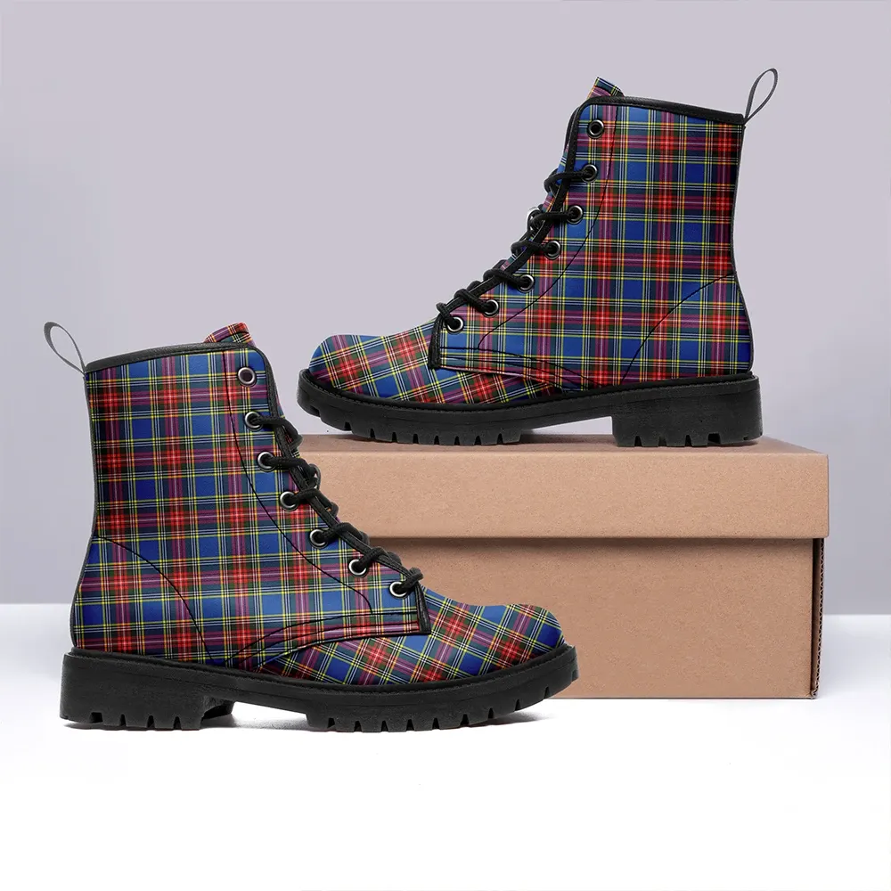 MacBeth Modern Tartan Leather Boots