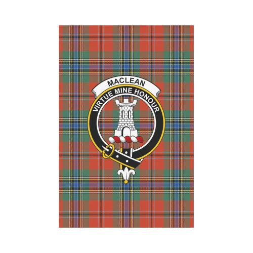 MacLean Of Duart Ancient Tartan Crest Garden Flag