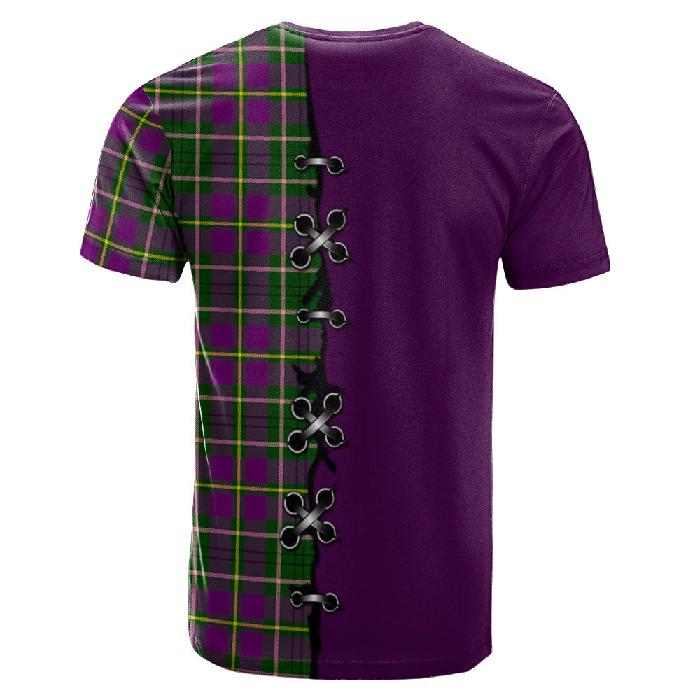 Taylor Tartan T-shirt - Lion Rampant And Celtic Thistle Style