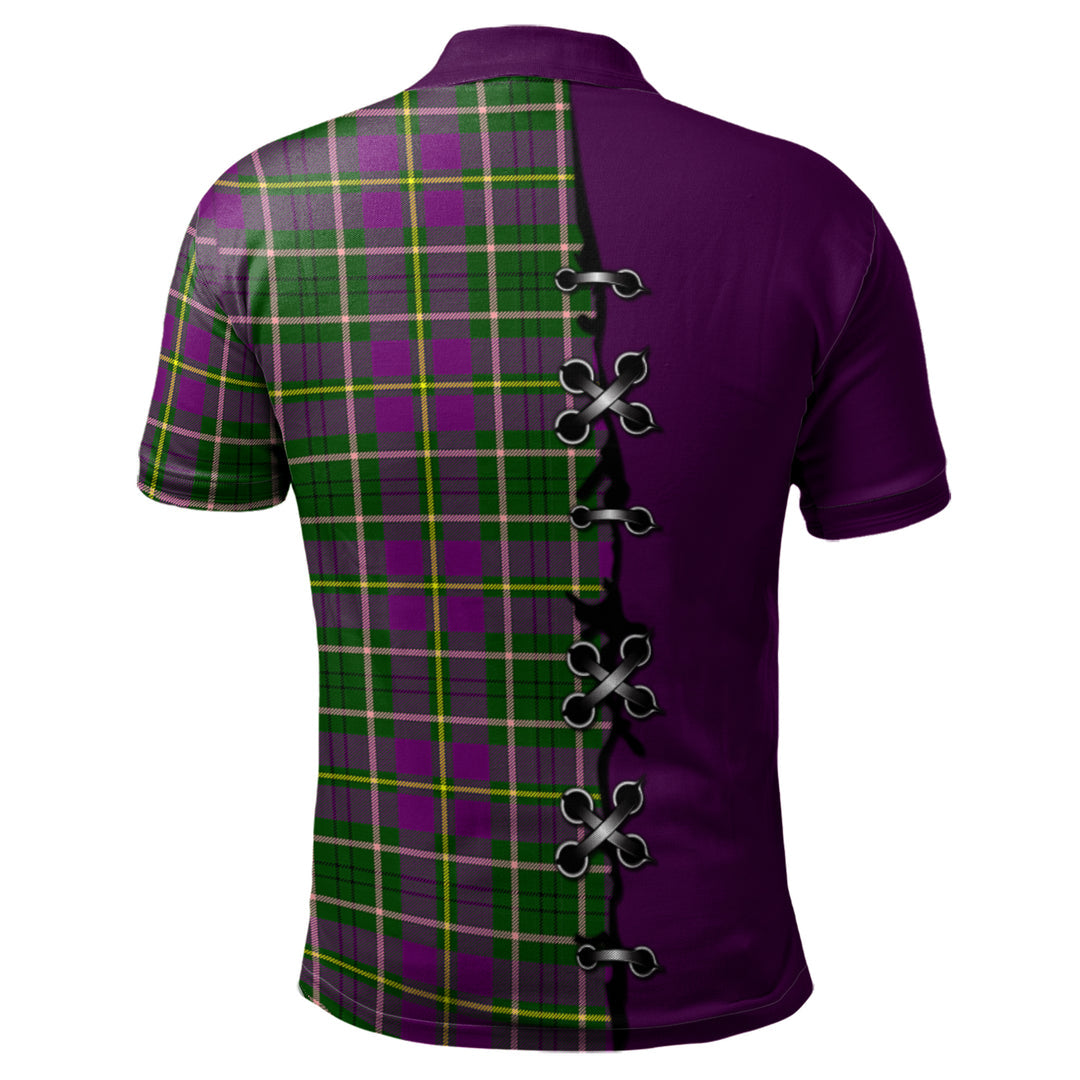 Taylor Tartan Polo Shirt - Lion Rampant And Celtic Thistle Style