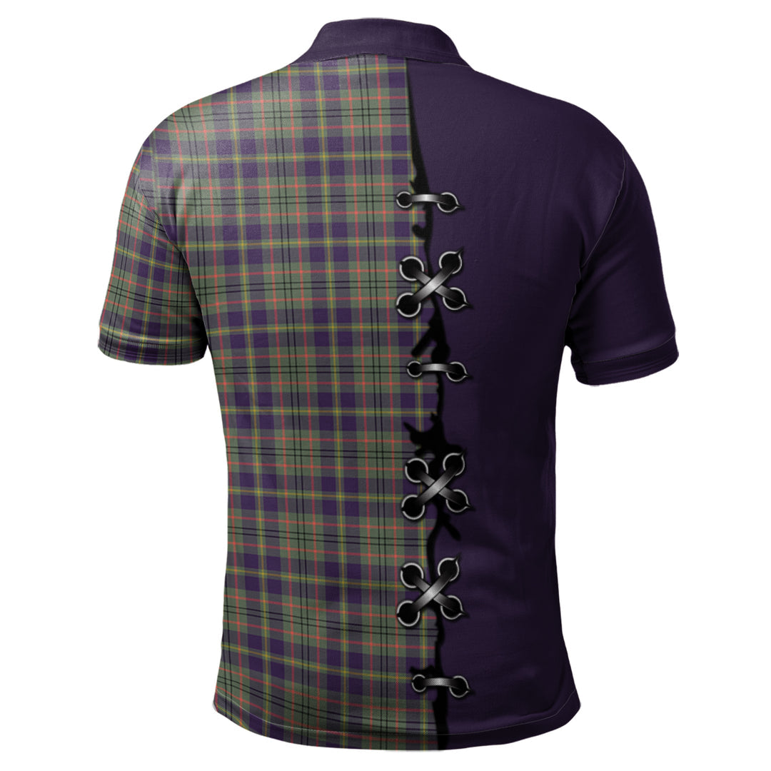 Taylor Weathered Tartan Polo Shirt - Lion Rampant And Celtic Thistle Style