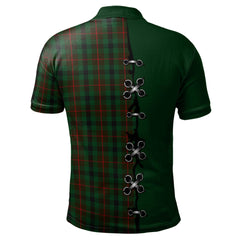 Tennant Tartan Polo Shirt - Lion Rampant And Celtic Thistle Style