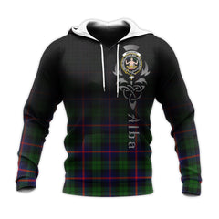 Urquhart Modern Tartan Hoodie - Alba Celtic Style