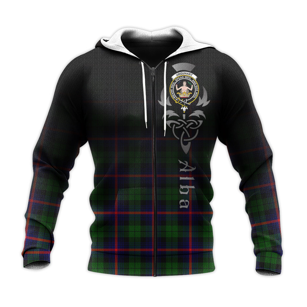 Urquhart Modern Tartan Hoodie - Alba Celtic Style