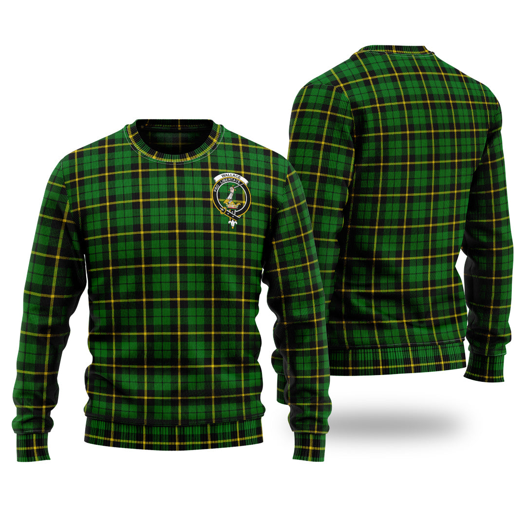 Wallace Hunting Green Tartan Sweater