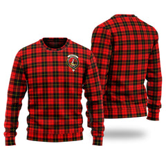 Wallace Hunting Red Tartan Sweater