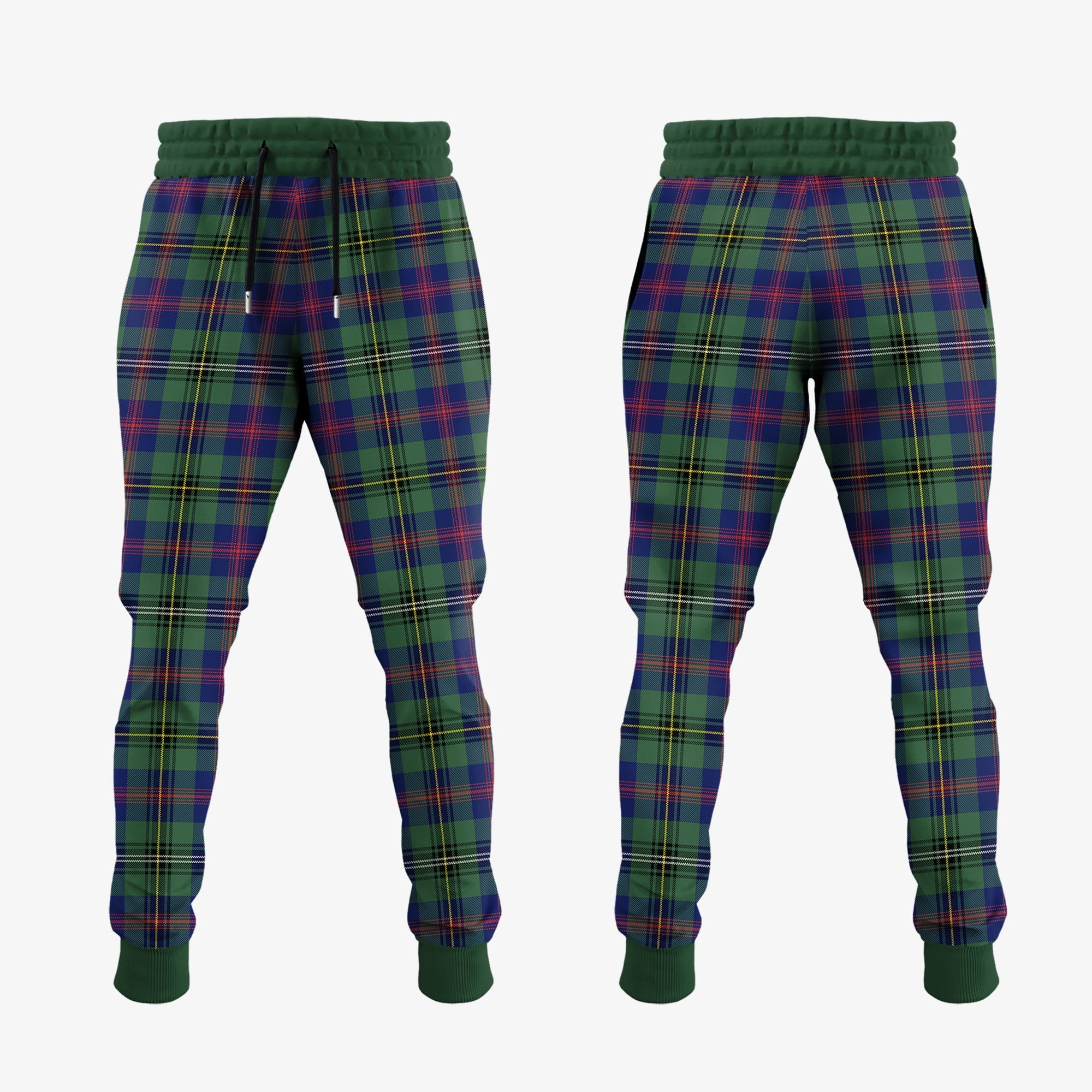 Wood Modern Tartan Crest Jogger Sweatpants